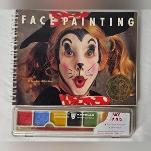 Vintage Klutz Guides Face Painting 1990 Spiral Mixed Media Book NEW Deadstock